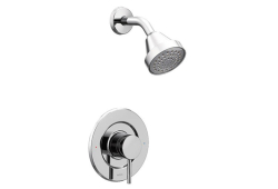Moen T2192, Single-Handle Shower Set, 3-5/8" Diameter Spray Head, Chrome, 2.5 gpm, Align Collection