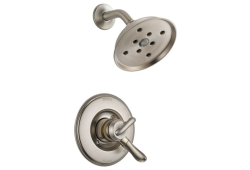 Delta T17294-SS, Single-Handle Shower Trim, 6-1/2" Non-Diverter Spout, Stainless Steel, 2 gpm, Monitor 13 Series Collection