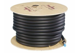 1" X 50' Flexible Gas Pipe, Stainless Steel, Black