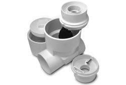 4" PVC Back Water Valve, Lead-Free