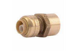 3/8" x 1/2" Sharkbite Push Fitting Reducing Adapter, Lead-Free, Sharkbite x Female
