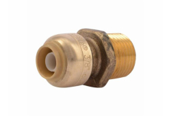 3/8" x 1/2" Sharkbite Push Fitting Reducing Adapter, Lead-Free, Sharkbite x Male