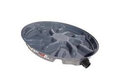 25" ToughPan Dry Lift Series Water Heater Pan, With PVC Adapter