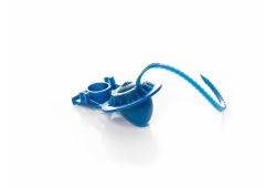 Strap and All Toilet Flapper, Vinyl, Blue