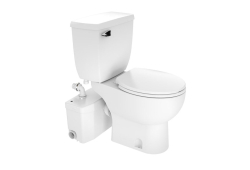 Saniflo 002/087/005, Two-Piece Toilet, White, Elongated, 1.6 gpf, SaniPRO Series