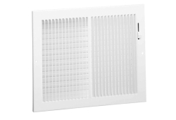 14" x 6" Sidewall/Ceiling Register, White, 1/3 Fin Spacing