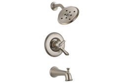 Delta T17494-SS, Tub and Shower Trim, 6-1/2 Diverter Spout, Stainless Steel, 2 gpm, Monitor 17 Series Collection