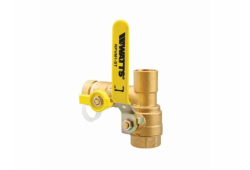 3/4" Brass Purge and Balance Ball Valve, Sweat