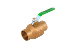 1-1/4" Brass Ball Valve Full Port, Lead-Free, Copper x Copper
