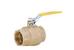 2" Brass Ball Valve, Full Port, Lead-Free, Iron Pipe x Iron Pipe