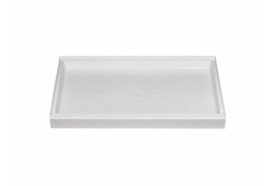 36" x 60" Shower Floor White Durabase