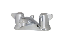 Gerber 43-165, Two-Handle Centerset Bathroom Faucet with Brass Pop-Up Drain, 4" Center, Chrome, 1.2 gpm, Maxwell Collection