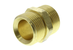 Brass Coupling Nipple, R20 x R20 (Limited Quantities Available - Item is on Backorder)