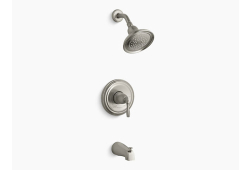 Kohler KTS395-4-BN, Single-Handle Bath and Shower Valve Trim, Brushed Nickel, 2.5 gpm, Devonshire Collection