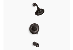 Kohler KTS395-4-2BZ, Single-Handle Bath and Shower Valve Trim, Oil-Rubbed Bronze, 2.5 gpm, Devonshire Collection
