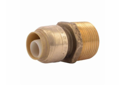 1/2" x 3/4" Sharkbite Push Fitting Reducing Adapter, Lead-Free, Sharkbite x Male