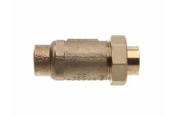 3/4" x 3/4" Backflow Preventer, Brass Dual Check Valve, Lead Free