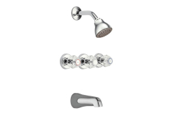 Moen 2995EP, Standard Tub and Shower, 2-1/2" Diameter Spray Head, Chrome, 1.75 gpm, Chateau Collection