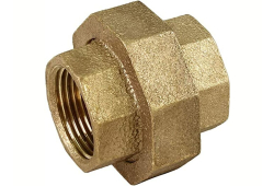1-1/4'' Brass Union, Lead-Free, Copper x Copper