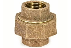 1" Brass Union, Lead-Free, Copper x Copper