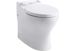 17" Elongated Toilet Bowl with Skirted Persuade, White