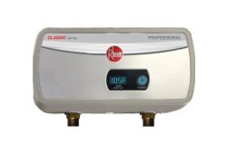 Tankless Electric Water Heater, Stainless Steel, 120V, 5 Gallons Per Minute