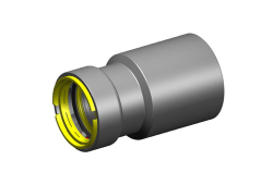 3/4" x 1/2" Carbon Steel Gas Press Reducing Fitting, 418 G, Male x Press