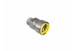 1-1/4" Carbon Steel Gas Press Adapter, 404 G, Press x Male