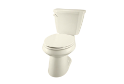 Gerber WS-21-510-09, Two-Piece 10" Rough-In Toilet, Left-Hand Trip Lever, Biscuit, Elongated, 1.28 gpf, Viper Series