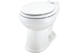 Toilet Bowl Round Front White,1.28/1.6GPF