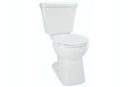 Gerber AB-21-852, 12" Rough-In Toilet Bowl, White, Round Front, 1.6 gpf, Avalanche Elite Series