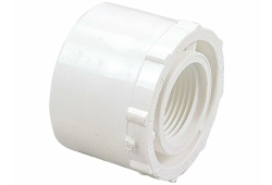 2 X 3/4" PVC Reducing Bushing, Spigot X Female Pipe Thread