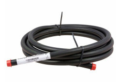 1/2" X 25' Flexible Gas Pipe, Stainless Steel, Black