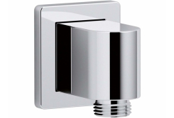 Wall-mount supply Elbow, check valve, Polished Chrome