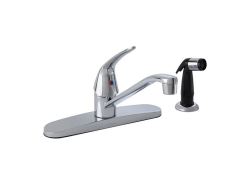 Gerber 40-212-W, Single-Handle Centerset Kitchen Faucet with Spray, 8" Center, Chrome, 2.2 gpm, Maxwell Collection