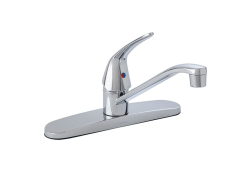 Gerber 40-210-W, Single-Handle Centerset Kitchen Faucet without Spray, 8" Center, Chrome, 1.75 gpm, Maxwell Collection