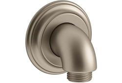 Kohler K22173-BN, Supply Elbow with Check Valve, Wall-Mount, Brushed Nickel, Bancroft Collection