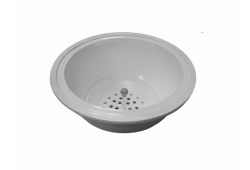 3" x 4" PVC Round Slop Floor Sink with Strainer