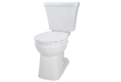 Gerber WS-20-828, Two-Piece Toilet, 12" Rough-In, Left-Hand Trip Lever, White, Elongated, 1.28 gpf, Avalanche Elite Series