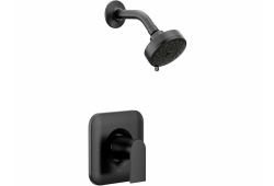 Multi Function Shower Head Trim Package, Pressure Balanced, Less Valve, Matt Black