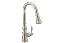 One-Handle High Arc Pulldown Kitchen Faucet, Stainless, Wynford Collection