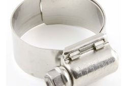Hose Clamp, Stainless Steel, Zink Plated Screw, 13/16" - 1-3/4", 20 Piece