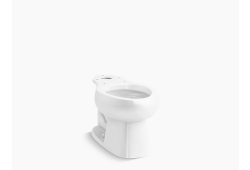 Elongated-Front Toilet Bowl, White
