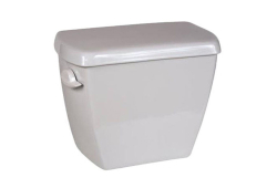 1.6 gpf 12" LI, Round Front Toilet Tank, Biscuit