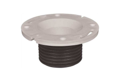 4-Inch PVC Push N-Feet Repair Closet Flange , White