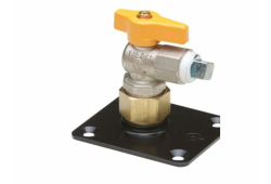 1/2" 90-Degree Flange Valve, Steel