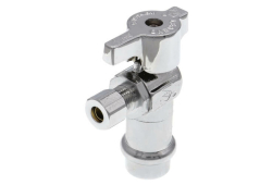 1/2" PRESS X 1/4" OD Compression Quarter Turn Ball Stop Valve