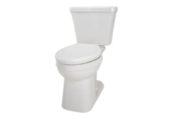 17" Elongated Toilet Bowl, Simple Concealed Trapway, Biscuit, 1.6gpf