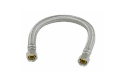 12" Dishwasher Connector, 3/8 Inch, For Use With Dishwasher, Stainless Steel