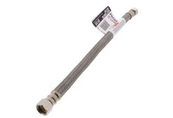 12" Pro-Series Braided Stainless Steel Hose Faucet Supply Connector (3/8" x 3/8" Compression Thread)